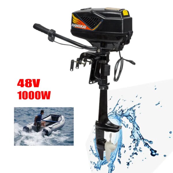 1000W 48V 4HP Electric Outboard Motor Propeller Boat Trolling Boats Engine 3000rpm For Fishing Boat inflatable Brushless Motor