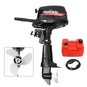 NEW 6.5HP 4-Stroke Marine Outboard Motor Boat Engine Short Shaft For Fishing Boat 123cc Water Cooling System CDI Propeller 4800W